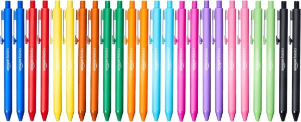 Basics Retractable Ballpoint Pen - Assorted Colors